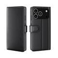 Husă Piele Portofel cu Kickstand iPhone 17 Pro Max - Negru