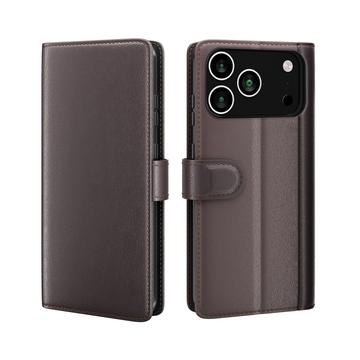 Husă Piele Portofel cu Kickstand iPhone 17 Pro Max - Maro