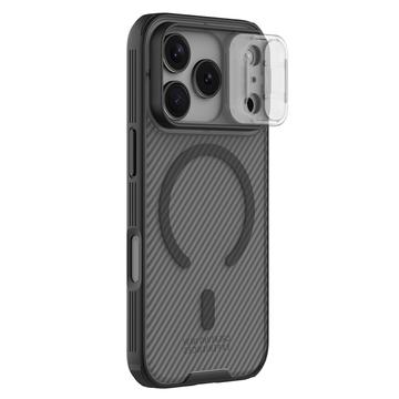 Husă Hibrid iPhone 17 Pro - Nillkin CamShield Pro Magnetic - Negru translucid
