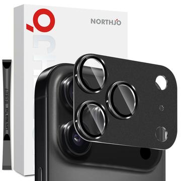 iPhone 17 Pro Northjo Protecție completă din metal mat și sticlă temperată pentru obiectivul camerei foto
