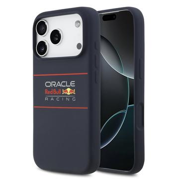 Husă din silicon cu logo orizontal iPhone 17 Pro Oracle Red Bull Racing - MagSafe compatibil - Marinei