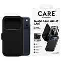 Husă portofel 2 în 1 iPhone 17 Pro PanzerGlass Care Tango - Compatibil MagSafe - Negru