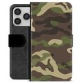 Husă Portofel Premium - iPhone 17 Pro - Camo