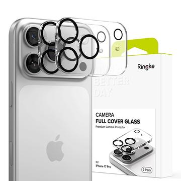 Protector complet pentru lentilele camerei iPhone 17 Pro Ringke - 2 buc. - Negru / Transparent