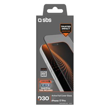 Protector de ecran din sticlă temperată cu ramă iPhone 17 Pro SBS D3O Active Full Cover