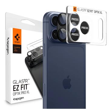 Protector pentru lentilele camerei iPhone 17 Pro Spigen Glas.tR Ez Fit Optik Pro XL