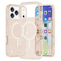 Husă Hibrid iPhone 17 Pro - Stylish Glitter - Compatibil MagSafe - Auriu