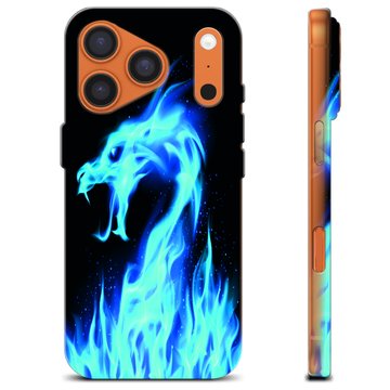 Husă TPU - iPhone 17 Pro - Dragon din Foc Albastru
