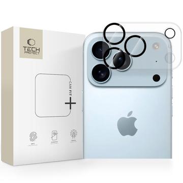 Protecție din sticlă călită pentru cameră iPhone 17 Pro Tech-Protect Cam Fit+ - transparentă