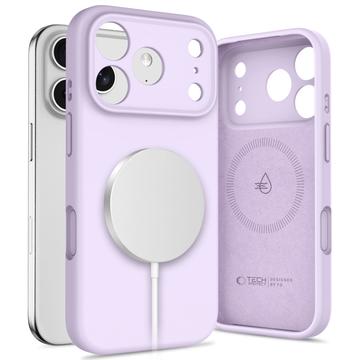 Husă din silicon lichid iPhone 17 Pro Tech-Protect - MagSafe compatibil - Mov