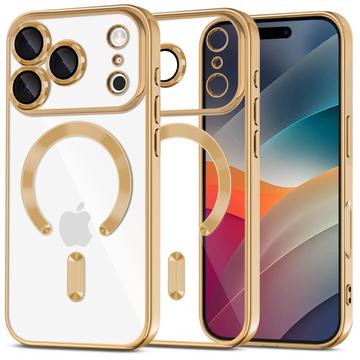 Husă iPhone 17 Pro Tech-Protect MagFlex - Compatibilă cu MagSafe - Transparent / Auriu