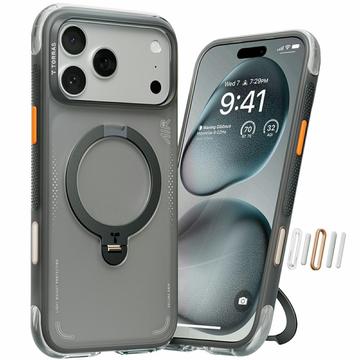 Husă MagSafe pentru iPhone 17 Pro Torras Ostand Q3 Air - Negru