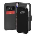 iPhone 17 Puro Husă portofel cu 2 sloturi pentru carduri - Negru