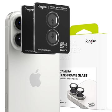 Geam Protecție Obiectiv Camera Sticlă Temperată iPhone 17 - Ringke - Negru