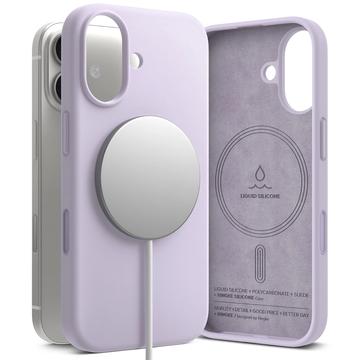 Husă iPhone 17 - Ringke Liquid Silicone MagSafe - Violet Deschis