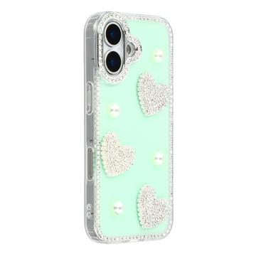 Husă hibridă iPhone 17 Dragoste strălucitoare și perlă