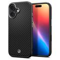 iPhone 17 Spigen Enzo Aramid T Mag Case - compatibil MagSafe - negru / argintiu