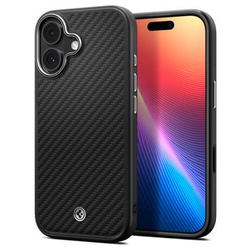 iPhone 17 Spigen Enzo Aramid T Mag Case - compatibil MagSafe - negru / argintiu