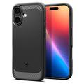 Husă TPU iPhone 17 - Spigen Rugged Armor Mag - Negru
