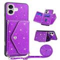 Husă cu Slot Card iPhone 17 - Stardust - Violet