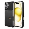 Husă TPU cu Slot Card iPhone 17 - Negru