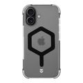 Husă iPhone 17 Tactical MagForce Hexagon - Compatibilă cu MagSafe - Negru / Transparent