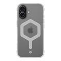Husă iPhone 17 Tactical MagForce Hexagon - compatibilă cu MagSafe - Alb / Transparent
