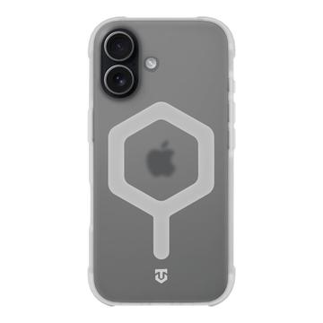 Husă iPhone 17 Tactical MagForce Hexagon - compatibilă cu MagSafe - Alb / Transparent