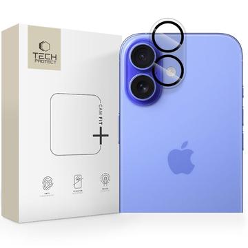 Protecție din sticlă călită pentru cameră iPhone 17 Tech-Protect Cam Fit+ - transparentă