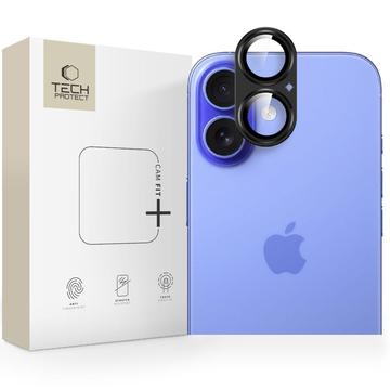 Protector pentru lentilele camerei iPhone 17 Tech-Protect Camfull Fit+ - Negru