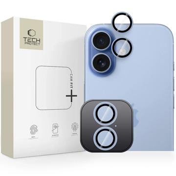 Obiectivul camerei foto iPhone 17 Tech-Protect Camring Fit+ - Albastru ceață