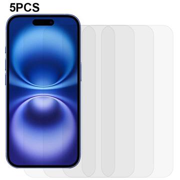 Protector de ecran din sticlă călită iPhone 17 - 9H - Case Friendly - 5 Buc. - Transparent