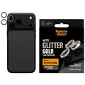 Protector ceramic pentru obiectivul camerei iPhone 18 Pro/18 Pro Max PanzerGlass Hoops - Auriu sclipitor