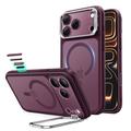 iPhone 18 Pro/17 Pro ESR Classic Hybrid Kickstand MagSafe Case – Burgundie intens mat