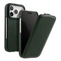 Husă magnetică verticală cu clapetă Melkco pentru iPhone 18 Pro/17 Pro – Verde