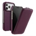 Husă magnetică verticală cu clapetă Melkco pentru iPhone 18 Pro/17 Pro – Violet