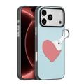 Husă cu inel pentru degete / curea pentru mână iPhone 18 Pro Dux Ducis Luvy  - Albastru ceresc / Inimă