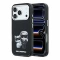 Husă Magsafe iPhone 18 Pro Karl Lagerfeld Semi Wrap Smooth Sketch - Negru