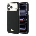 Husă iPhone 18 Pro Lacoste Champs Élysées - Compatibilă MagSafe - Negru