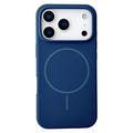 Husă Silicon Liquid iPhone 18 Pro - Compatibilă cu MagSafe - Albastru închis