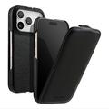 Husă magnetică verticală rabatabilă iPhone 18 Pro Max/17 Pro Max MELKCO - Negru
