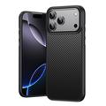 Husă hibridă din fibră de carbon iPhone 18 Pro Max - compatibilă cu MagSafe - negru