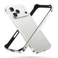 iPhone 18 Pro Max Bumper metalic cu margini ridicate - argintiu