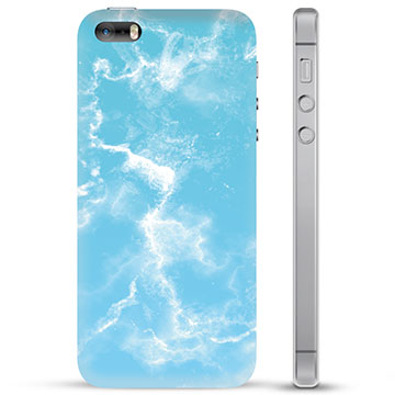 Husă TPU - iPhone 5/5S/SE - Marmură Albastră