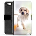 Husă Portofel Premium - iPhone 5/5S/SE - Câine