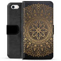 Husa portofel premium pentru iPhone 5/5S/SE - Mandala