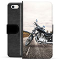 Husă Portofel Premium - iPhone 5/5S/SE - Motocicletă