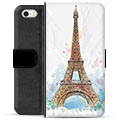 Husa portofel premium pentru iPhone 5/5S/SE - Paris