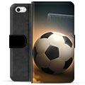 Husă portofel premium pentru iPhone 5/5S/SE - Fotbal