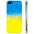 Husă TPU Steagul Ucrainei - iPhone 5/5S/SE - Bicoloră